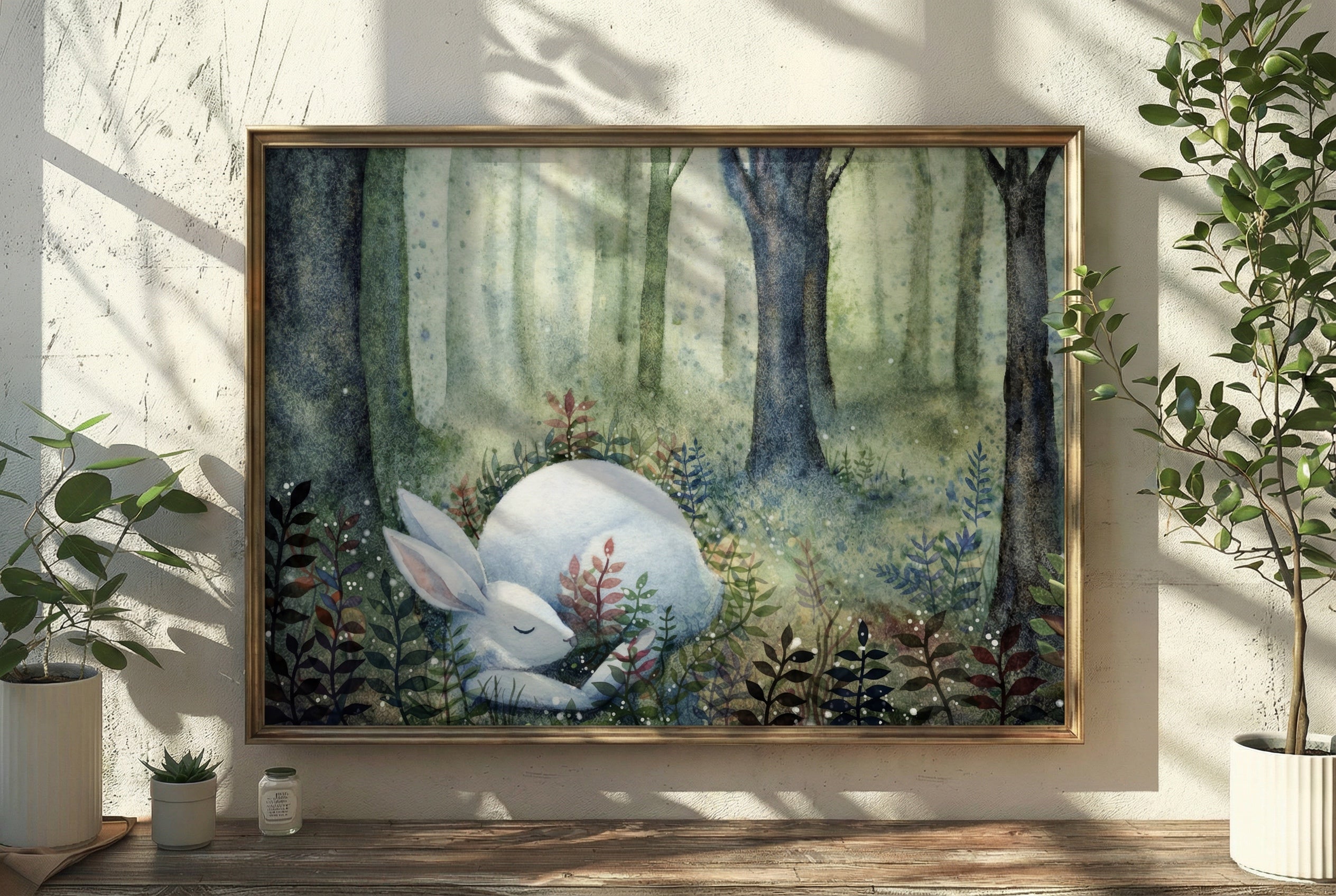 Handgemaakte aquarel kunstprints